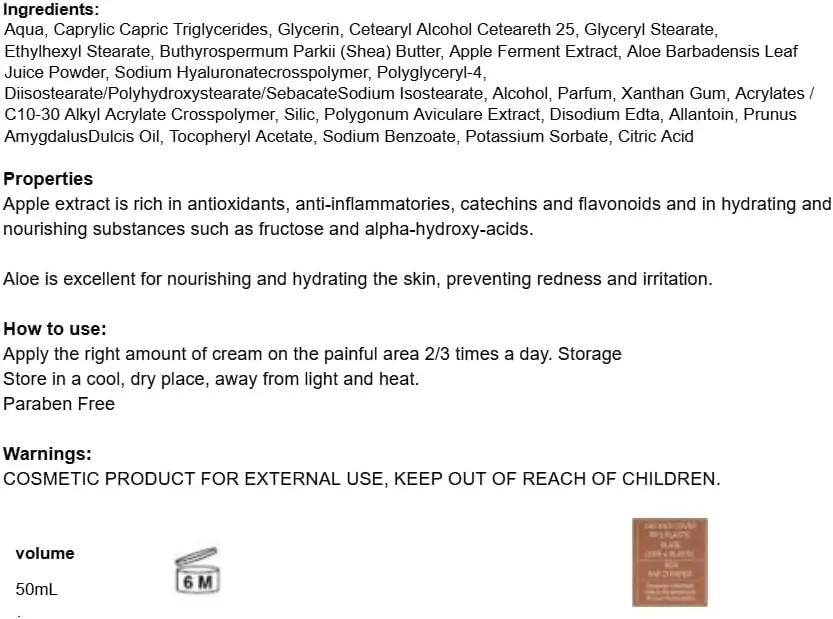 Ellese Cream ingredienti